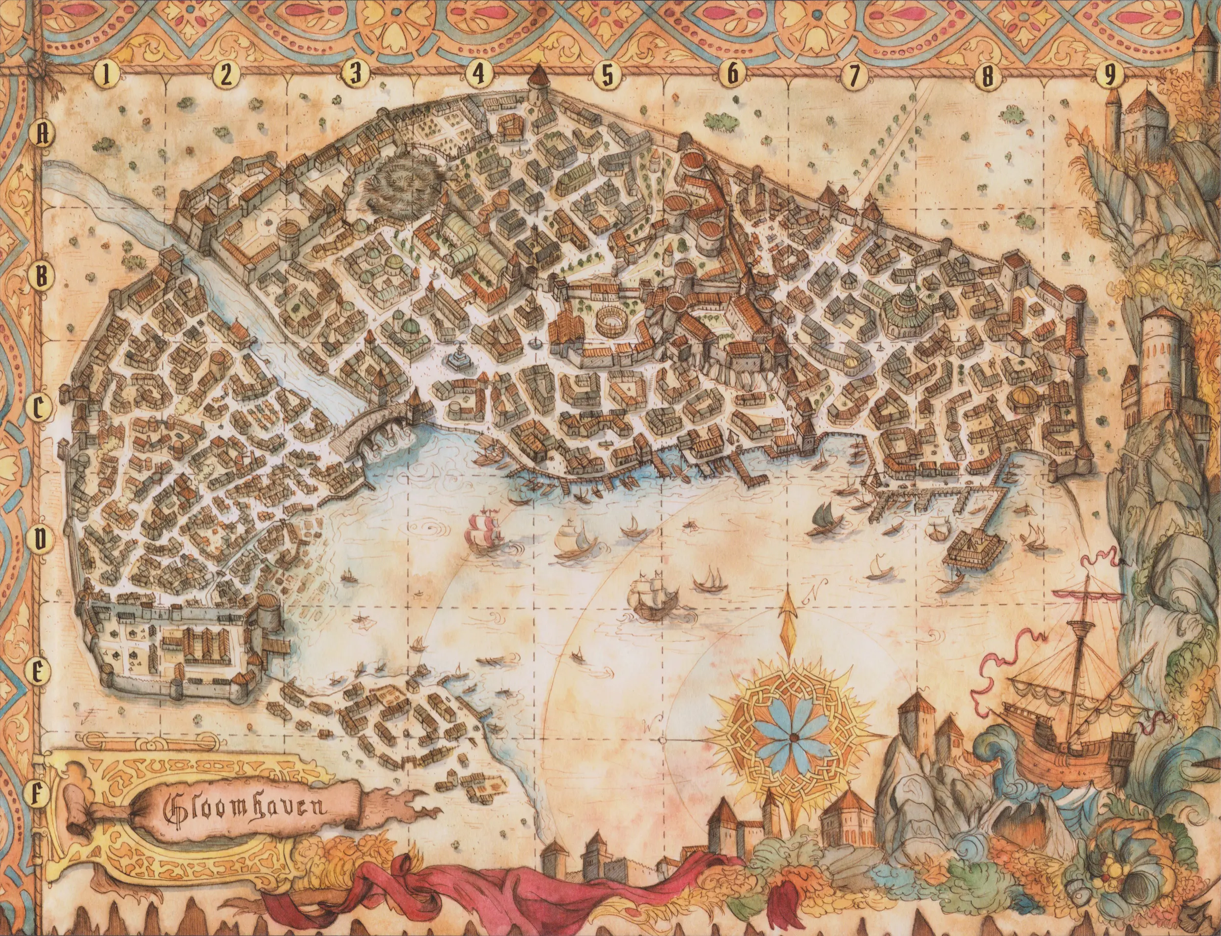 Gloomhaven Stadtkarte